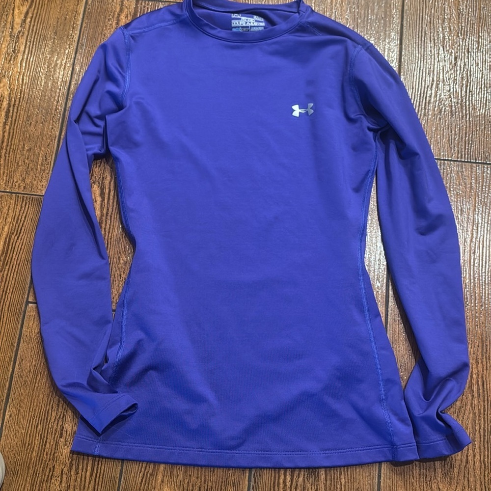 UNDER ARMOUR COLD GEAR PURPLE FITTED SHIRT